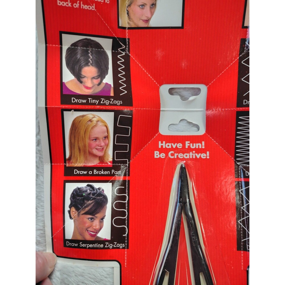 Hairigami Vintage Part Pizazz Zig Zag Hair Parting Tool New in Package - Picture 4 of 7